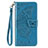 Custodia Portafoglio In Pelle Cover con Supporto T07 per Xiaomi Mi 10 Pro Cielo Blu