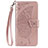Custodia Portafoglio In Pelle Cover con Supporto T07 per Xiaomi Mi 10 Pro Oro Rosa