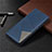 Custodia Portafoglio In Pelle Cover con Supporto T07 per Xiaomi Redmi 9AT Blu