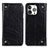 Custodia Portafoglio In Pelle Cover con Supporto T08 per Apple iPhone 13 Pro Nero