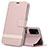 Custodia Portafoglio In Pelle Cover con Supporto T08 per Huawei Honor V30 5G Oro Rosa