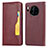 Custodia Portafoglio In Pelle Cover con Supporto T08 per Huawei Mate 30E Pro 5G Rosso Rosa