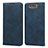 Custodia Portafoglio In Pelle Cover con Supporto T08 per Samsung Galaxy A80 Blu