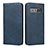 Custodia Portafoglio In Pelle Cover con Supporto T08 per Samsung Galaxy S10 Plus Blu