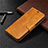 Custodia Portafoglio In Pelle Cover con Supporto T08 per Xiaomi Redmi 9AT Arancione