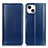 Custodia Portafoglio In Pelle Cover con Supporto T09 per Apple iPhone 14 Blu