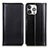 Custodia Portafoglio In Pelle Cover con Supporto T09 per Apple iPhone 14 Pro Max Nero