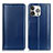 Custodia Portafoglio In Pelle Cover con Supporto T09 per Apple iPhone 15 Pro Max Blu