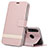 Custodia Portafoglio In Pelle Cover con Supporto T09 per Huawei Honor 20 Lite Oro Rosa