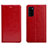 Custodia Portafoglio In Pelle Cover con Supporto T09 per Huawei Honor View 30 Pro 5G Rosso