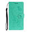 Custodia Portafoglio In Pelle Cover con Supporto T09 per Huawei P40 Pro Verde