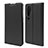 Custodia Portafoglio In Pelle Cover con Supporto T09 per Xiaomi Mi Note 10 Nero