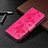 Custodia Portafoglio In Pelle Cover con Supporto T09 per Xiaomi Redmi 9i Rosa Caldo