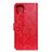 Custodia Portafoglio In Pelle Cover con Supporto T10 per Xiaomi Mi 11 Lite 5G Rosso