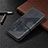 Custodia Portafoglio In Pelle Cover con Supporto T10 per Xiaomi Redmi 9i Nero