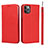 Custodia Portafoglio In Pelle Cover con Supporto T11 per Apple iPhone 11 Pro Rosso