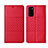 Custodia Portafoglio In Pelle Cover con Supporto T11 per Huawei Honor V30 Pro 5G Rosso