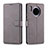 Custodia Portafoglio In Pelle Cover con Supporto T11 per Huawei Mate 30 Pro 5G Grigio