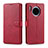 Custodia Portafoglio In Pelle Cover con Supporto T11 per Huawei Mate 30 Pro 5G Rosso