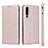 Custodia Portafoglio In Pelle Cover con Supporto T11 per Huawei P30 Oro Rosa