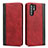 Custodia Portafoglio In Pelle Cover con Supporto T11 per Huawei P30 Pro Rosso