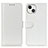 Custodia Portafoglio In Pelle Cover con Supporto T12 per Apple iPhone 13 Bianco