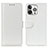 Custodia Portafoglio In Pelle Cover con Supporto T12 per Apple iPhone 14 Pro Bianco