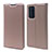 Custodia Portafoglio In Pelle Cover con Supporto T12 per Huawei P40 Oro Rosa