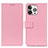 Custodia Portafoglio In Pelle Cover con Supporto T14 per Apple iPhone 14 Pro Rosa