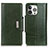 Custodia Portafoglio In Pelle Cover con Supporto T15 per Apple iPhone 14 Pro Verde