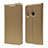 Custodia Portafoglio In Pelle Cover con Supporto T15 per Huawei Honor 10i Oro