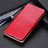 Custodia Portafoglio In Pelle Cover con Supporto T15 per Huawei Nova Lite 3 Plus Rosso