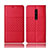 Custodia Portafoglio In Pelle Cover con Supporto T15 per Xiaomi Mi 9T Rosso