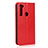 Custodia Portafoglio In Pelle Cover con Supporto T15 per Xiaomi Redmi Note 8 (2021) Rosso