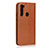 Custodia Portafoglio In Pelle Cover con Supporto T15 per Xiaomi Redmi Note 8T Arancione