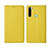 Custodia Portafoglio In Pelle Cover con Supporto T16 per Xiaomi Redmi Note 8 (2021) Giallo