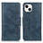 Custodia Portafoglio In Pelle Cover con Supporto T17 per Apple iPhone 13 Blu