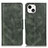 Custodia Portafoglio In Pelle Cover con Supporto T17 per Apple iPhone 13 Verde