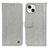 Custodia Portafoglio In Pelle Cover con Supporto T18 per Apple iPhone 13 Grigio