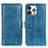 Custodia Portafoglio In Pelle Cover con Supporto T20 per Apple iPhone 14 Pro Blu