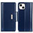 Custodia Portafoglio In Pelle Cover con Supporto T22 per Apple iPhone 13 Blu