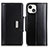 Custodia Portafoglio In Pelle Cover con Supporto T22 per Apple iPhone 13 Mini Nero