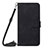 Custodia Portafoglio In Pelle Cover con Supporto Y01B per Apple iPhone 15 Nero