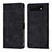 Custodia Portafoglio In Pelle Cover con Supporto Y01B per Google Pixel 6a 5G Nero