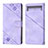 Custodia Portafoglio In Pelle Cover con Supporto Y01B per Google Pixel 7a 5G Viola