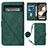 Custodia Portafoglio In Pelle Cover con Supporto Y01B per Google Pixel 8 Pro 5G Verde