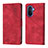 Custodia Portafoglio In Pelle Cover con Supporto Y01B per Huawei Enjoy 50 Rosso