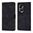 Custodia Portafoglio In Pelle Cover con Supporto Y01B per Huawei Honor 70 5G Nero