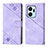 Custodia Portafoglio In Pelle Cover con Supporto Y01B per Huawei Honor X7a Viola