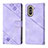 Custodia Portafoglio In Pelle Cover con Supporto Y01B per Huawei Nova 10 Viola